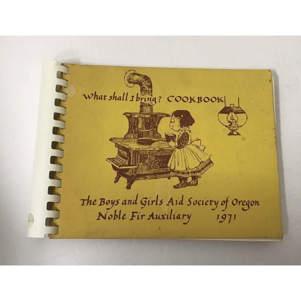 Vtg‎ 1971 Collectible Cookbook Boys & Girls Aid Society Of Oregon